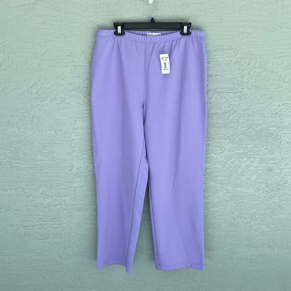 Draper's & Damon's  Petite Sz PL Violet Sweatpants NWT